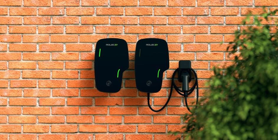 Intelligente ZURA EV Wallbox 22 kW met 1x Type 2 met vaste laadkabel