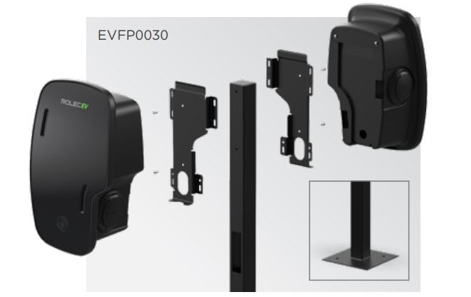 Bevestigingspaal voor ZURA EV Wallbox